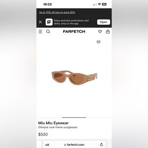 BNIB Miu Miu Sunglasses